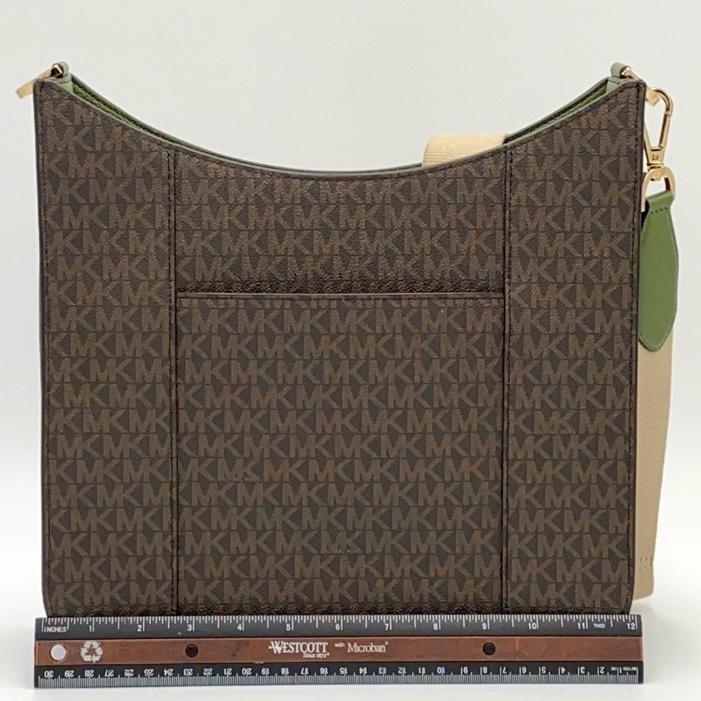 Michael Kors Brown and Green Messenger Bag - Picture 5 of 8